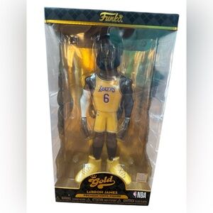 Lebron James Funko Gold 12” Inch Los Angeles Lakers NBA Collectors B-Ball NEW